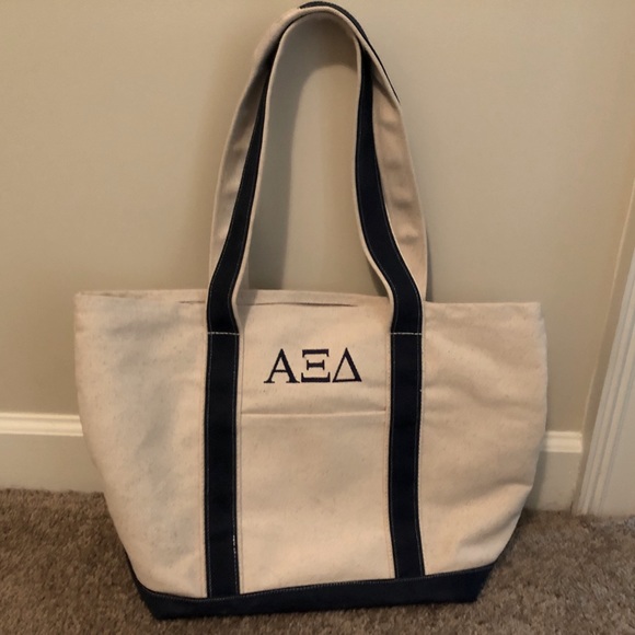 Alpha Xi Delta canvas carry tote - Picture 1 of 6